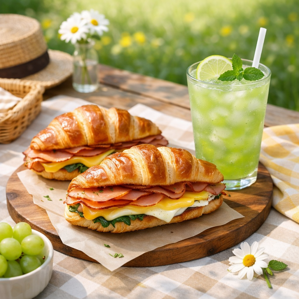 샌드위치 및 청포도에어드 예시 사진